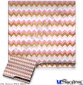 Decal Skin compatible with Sony PS3 Slim Pink and White Chevron