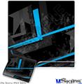 Decal Skin compatible with Sony PS3 Slim Baja 0004 Blue Medium