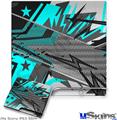 Decal Skin compatible with Sony PS3 Slim Baja 0032 Neon Teal