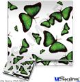 Decal Skin compatible with Sony PS3 Slim Butterflies Green