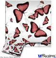 Decal Skin compatible with Sony PS3 Slim Butterflies Pink