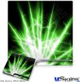Decal Skin compatible with Sony PS3 Slim Lightning Green