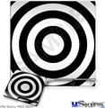 Decal Skin compatible with Sony PS3 Slim Bullseye Black and White