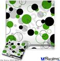 Decal Skin compatible with Sony PS3 Slim Lots of Dots Green on White
