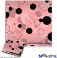Decal Skin compatible with Sony PS3 Slim Lots of Dots Pink on Pink