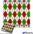 Decal Skin compatible with Sony PS3 Slim Argyle Red and Green