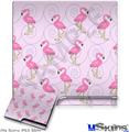 Decal Skin compatible with Sony PS3 Slim Flamingos on Pink