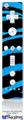 Wii Remote Controller Face ONLY Skin - Zebra Blue