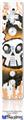 Wii Remote Controller Face ONLY Skin - Cartoon Skull Orange