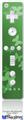 Wii Remote Controller Face ONLY Skin - Bokeh Butterflies Green