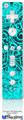 Wii Remote Controller Face ONLY Skin - Folder Doodles Neon Teal