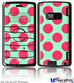 LG enV2 Skin - Kearas Polka Dots Pink And Blue