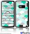 LG enV2 Skin - Brushed Circles Seafoam
