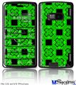 LG enV2 Skin - Criss Cross Green