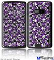 LG enV2 Skin - Splatter Girly Skull Purple