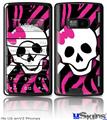 LG enV2 Skin - Pink Zebra Skull