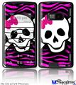 LG enV2 Skin - Pink Zebra Skull