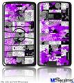 LG enV2 Skin - Purple Checker Skull Splatter