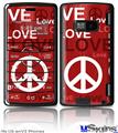 LG enV2 Skin - Love and Peace Red