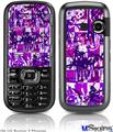 LG Rumor 2 Skin - Purple Checker Graffiti