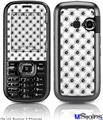 LG Rumor 2 Skin - Kearas Daisies Black on White