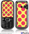 LG Rumor 2 Skin - Kearas Polka Dots Pink And Yellow