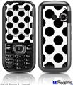 LG Rumor 2 Skin - Kearas Polka Dots White And Black