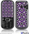 LG Rumor 2 Skin - Splatter Girly Skull Purple