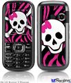 LG Rumor 2 Skin - Pink Zebra Skull