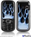 LG Rumor 2 Skin - Metal Flames Blue