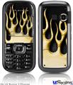 LG Rumor 2 Skin - Metal Flames Yellow