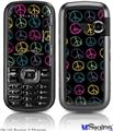 LG Rumor 2 Skin - Kearas Peace Signs Black