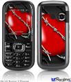 LG Rumor 2 Skin - Barbwire Heart Red