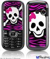 LG Rumor 2 Skin - Pink Zebra Skull