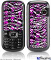 LG Rumor 2 Skin - Zebra Pink Skulls