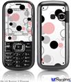 LG Rumor 2 Skin - Lots of Dots Pink on White