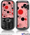 LG Rumor 2 Skin - Lots of Dots Red on Pink