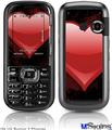 LG Rumor 2 Skin - Glass Heart Grunge Red