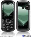 LG Rumor 2 Skin - Glass Heart Grunge Seafoam Green