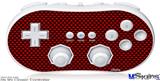 Wii Classic Controller Skin - Carbon Fiber Red