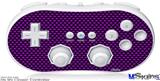 Wii Classic Controller Skin - Carbon Fiber Purple