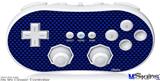 Wii Classic Controller Skin - Carbon Fiber Blue