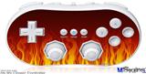 Wii Classic Controller Skin - Fire Flames on Black