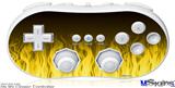 Wii Classic Controller Skin - Fire Flames Yellow