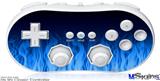 Wii Classic Controller Skin - Fire Flames Blue