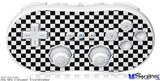 Wii Classic Controller Skin - Checkered Canvas Black and White
