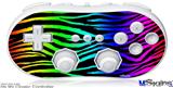 Wii Classic Controller Skin - Rainbow Zebra