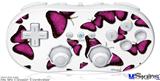 Wii Classic Controller Skin - Butterflies Purple