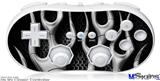 Wii Classic Controller Skin - Metal Flames Chrome