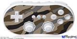 Wii Classic Controller Skin - Camouflage Brown